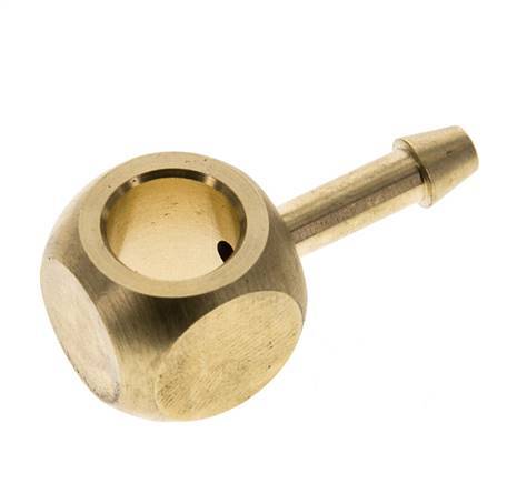 4 mm & G1/8'' Brass Banjo Fitting with Hose Barb [2 Pieces]