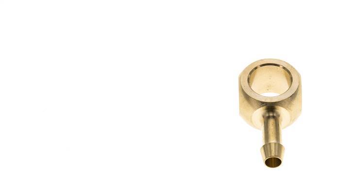 6 mm (1/4'') & G1/4'' Brass Banjo Fitting with Hose Barb [2 Pieces]