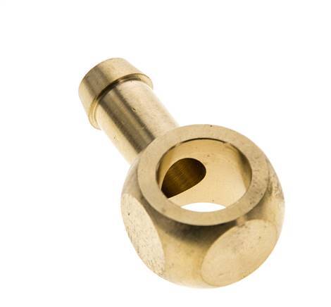 9 mm (3/8'') & G1/4'' Brass Banjo Fitting with Hose Barb [2 Pieces]