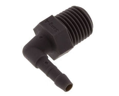 4 mm & R1/4'' PA 6 Elbow Hose Barb with Male Threads [10 Pieces]