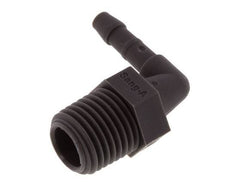 4 mm & R1/4'' PA 6 Elbow Hose Barb with Male Threads [10 Pieces]