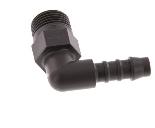 8 mm (5/16'') & R3/8'' PA 6 Elbow Hose Barb with Male Threads [5 Pieces]
