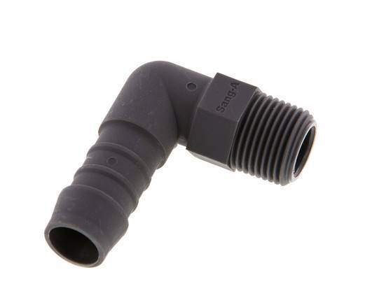 13 mm (1/2'') & R3/8'' PA 6 Elbow Hose Barb with Male Threads [5 Pieces]