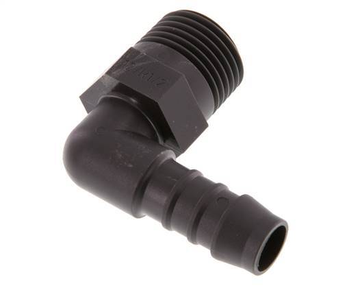 12 mm & R1/2'' PA 6 Elbow Hose Barb with Male Threads [5 Pieces]