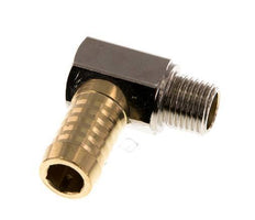 13 mm (1/2'') & R1/4'' Brass Elbow Hose Barb with Male Threads