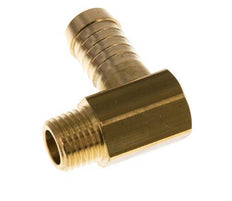 13 mm (1/2'') & M14x1.5 (taper) Brass Elbow Hose Barb with Male Threads