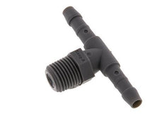 4 mm & R1/8'' PA 6 Tee Hose Barb with Male Threads [10 Pieces]