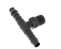 8 mm (5/16'') & R1/4'' PA 6 Tee Hose Barb with Male Threads [10 Pieces]