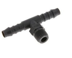 8 mm (5/16'') & R1/4'' PA 6 Tee Hose Barb with Male Threads [10 Pieces]
