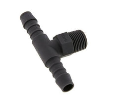 10 mm & R3/8'' PA 6 Tee Hose Barb with Male Threads [5 Pieces]