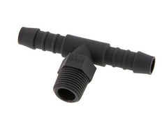 10 mm & R3/8'' PA 6 Tee Hose Barb with Male Threads [5 Pieces]