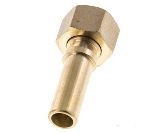 13 mm (1/2'') & G1/2'' Brass Hose Barb Union Nut Flat Sealing Polyurethane Safety collars EN 14420-5 (DIN 2817)