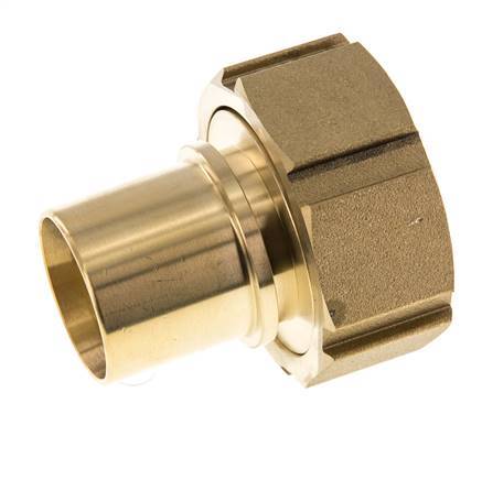 38 mm (1-1/2'') & G2'' Brass Hose Barb Union Nut Flat Sealing Polyurethane Safety collars EN 14420-5 (DIN 2817)