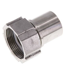 38 mm (1-1/2'') & G1-1/2'' Stainless Steel 1.4401 Hose Barb Union Nut Flat Sealing PTFE Safety collars EN 14420-5 (DIN 2817)