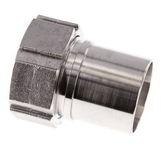 50 mm (2'') & G2'' Stainless Steel 1.4401 Hose Barb Union Nut Flat Sealing PTFE Safety collars EN 14420-5 (DIN 2817)