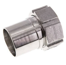 50 mm (2'') & G2'' Stainless Steel 1.4401 Hose Barb Union Nut Flat Sealing PTFE Safety collars EN 14420-5 (DIN 2817)