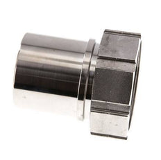63 mm (2-1/2'') & G2-1/2'' Stainless Steel 1.4401 Hose Barb Union Nut Flat Sealing PTFE Safety collars EN 14420-5 (DIN 2817)