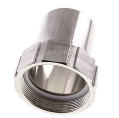 63 mm (2-1/2'') & G2-1/2'' Stainless Steel 1.4401 Hose Barb Union Nut Flat Sealing PTFE Safety collars EN 14420-5 (DIN 2817)