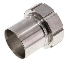 75 mm (3'') & G3'' Stainless Steel 1.4401 Hose Barb Union Nut Flat Sealing PTFE Safety collars EN 14420-5 (DIN 2817)
