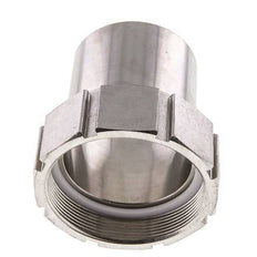 75 mm (3'') & G3'' Stainless Steel 1.4401 Hose Barb Union Nut Flat Sealing PTFE Safety collars EN 14420-5 (DIN 2817)