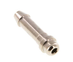 6 mm (1/4'') nickel plated Brass Hose Barb without Union Nut (G1/8'') 11mm [5 Pieces]