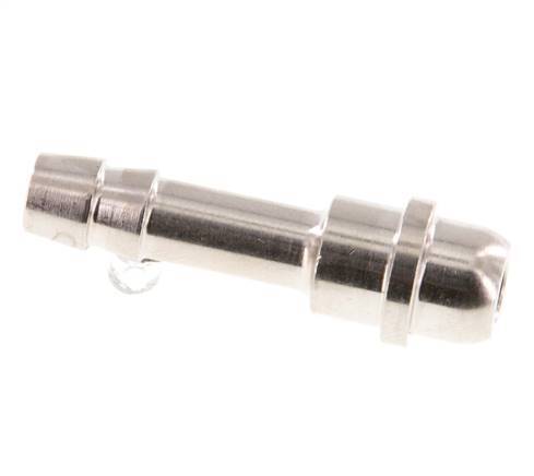6 mm (1/4'') nickel plated Brass Hose Barb without Union Nut (G1/4'') 15.5mm [5 Pieces]