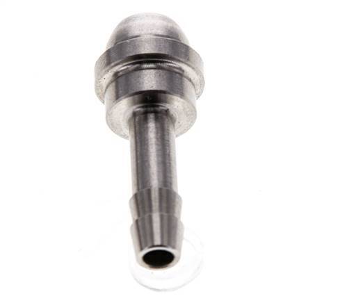6 mm (1/4'') Stainless Steel Hose Barb without Union Nut (G3/8'')