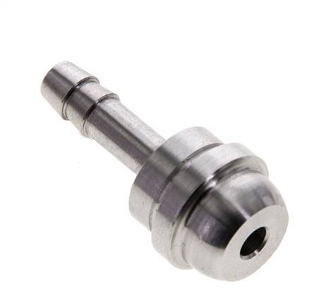 6 mm (1/4'') Stainless Steel Hose Barb without Union Nut (G1/2'')
