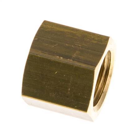 9mm (G1/4'') Brass Union Nut L15.5mm [5 Pieces]