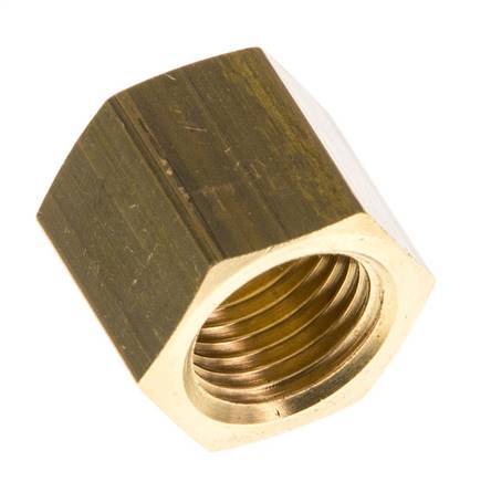 9mm (G1/4'') Brass Union Nut L15.5mm [5 Pieces]