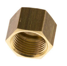 4/6/9mm (G3/8'') Brass Union Nut L14.5mm [5 Pieces]