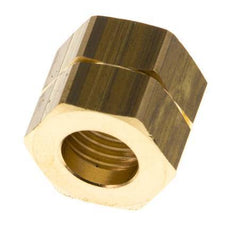 4/6mm (G1/4'' LH) Brass Union Nut L15.5mm [5 Pieces]