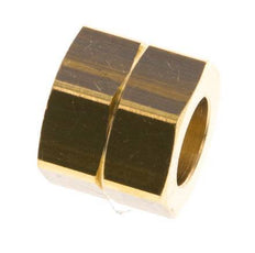 9mm (G1/4'' LH) Brass Union Nut L15.5mm [5 Pieces]