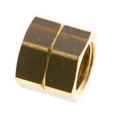 9mm (G1/4'' LH) Brass Union Nut L15.5mm [5 Pieces]