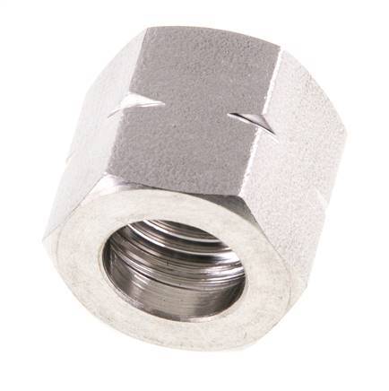4/6/9mm (G1/4'' LH) Stainless Steel Union Nut L15mm