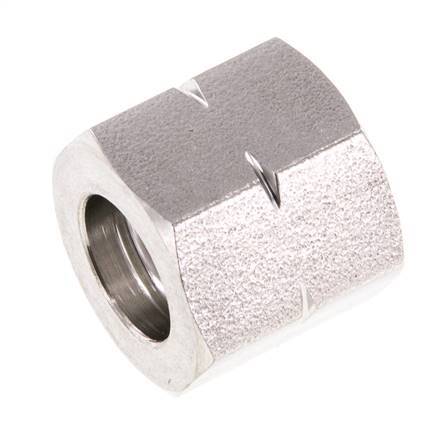 4/6/9mm (G1/4'' LH) Stainless Steel Union Nut L15mm