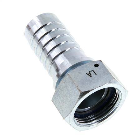 32x48 mm & G1-1/4'' zink plated Steel Hose Pillar with Union Nut DIN EN 14423 / DIN 2826