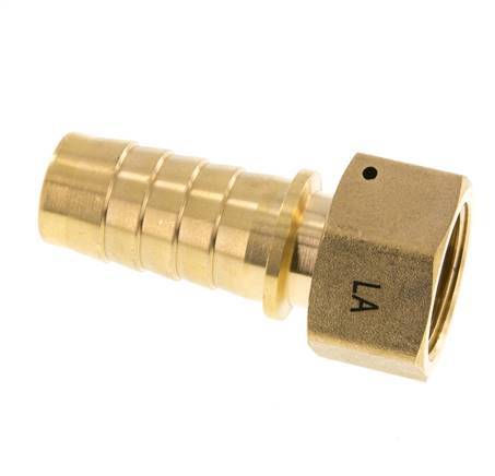 25x40 mm & G1'' Brass Hose Pillar with Union Nut DIN EN 14423 / DIN 2826