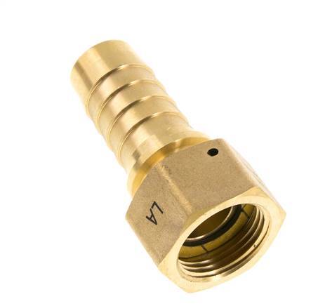 25x40 mm & G1'' Brass Hose Pillar with Union Nut DIN EN 14423 / DIN 2826