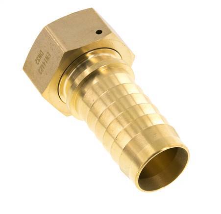 32x48 mm & G1-1/4'' Brass Hose Pillar with Union Nut DIN EN 14423 / DIN 2826