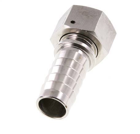 25x40 mm & G1'' Stainless Steel 1.4301 Hose Pillar with Union Nut DIN EN 14423 / DIN 2826