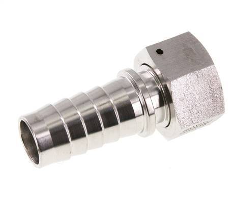 25x40 mm & G1'' Stainless Steel 1.4301 Hose Pillar with Union Nut DIN EN 14423 / DIN 2826