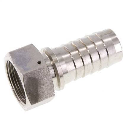 32x48 mm & G1-1/4'' Stainless Steel 1.4301 Hose Pillar with Union Nut DIN EN 14423 / DIN 2826