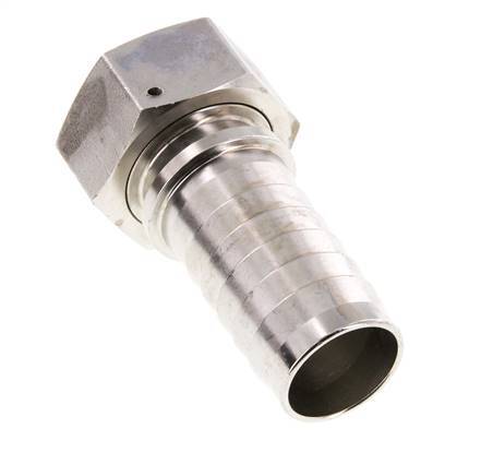 32x48 mm & G1-1/4'' Stainless Steel 1.4301 Hose Pillar with Union Nut DIN EN 14423 / DIN 2826