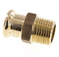 Press Fitting - 15mm Female & R 1/2'' Male - Copper alloy