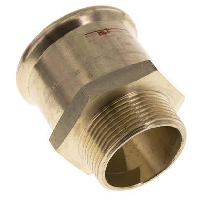 Press Fitting - 54mm Female & R 1-1/2'' Male - Copper alloy