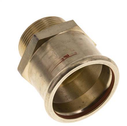 Press Fitting - 54mm Female & R 1-1/2'' Male - Copper alloy