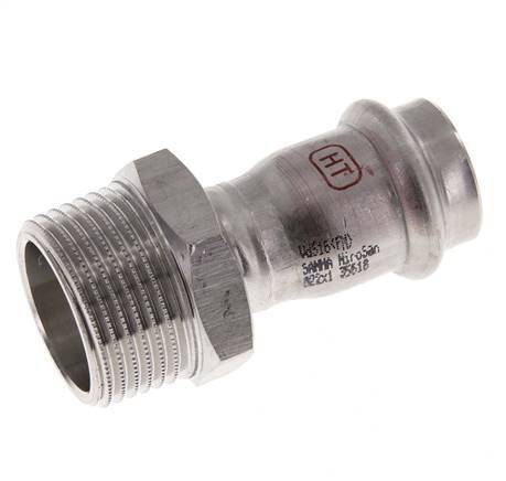 Press Fitting - 22mm Female & R 1'' Male - Stainless Steel