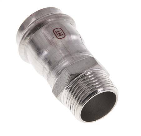 Press Fitting - 35mm Female & R 1'' Male - Stainless Steel