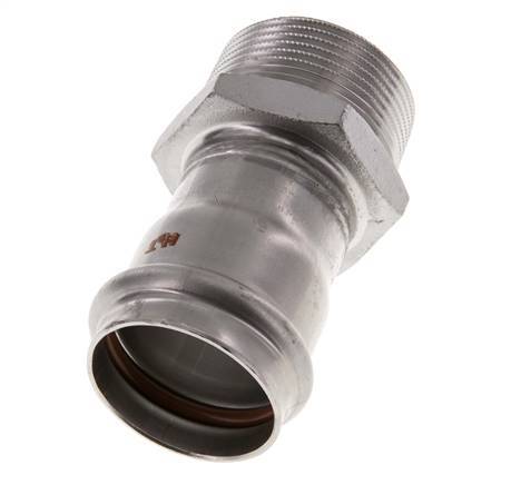 Press Fitting - 35mm Female & R 1-1/4'' Male - Stainless Steel